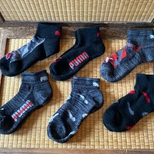 ⭐️5/$15 Boys: PUMA SOCKS- Low Cut Set of 6: Size S